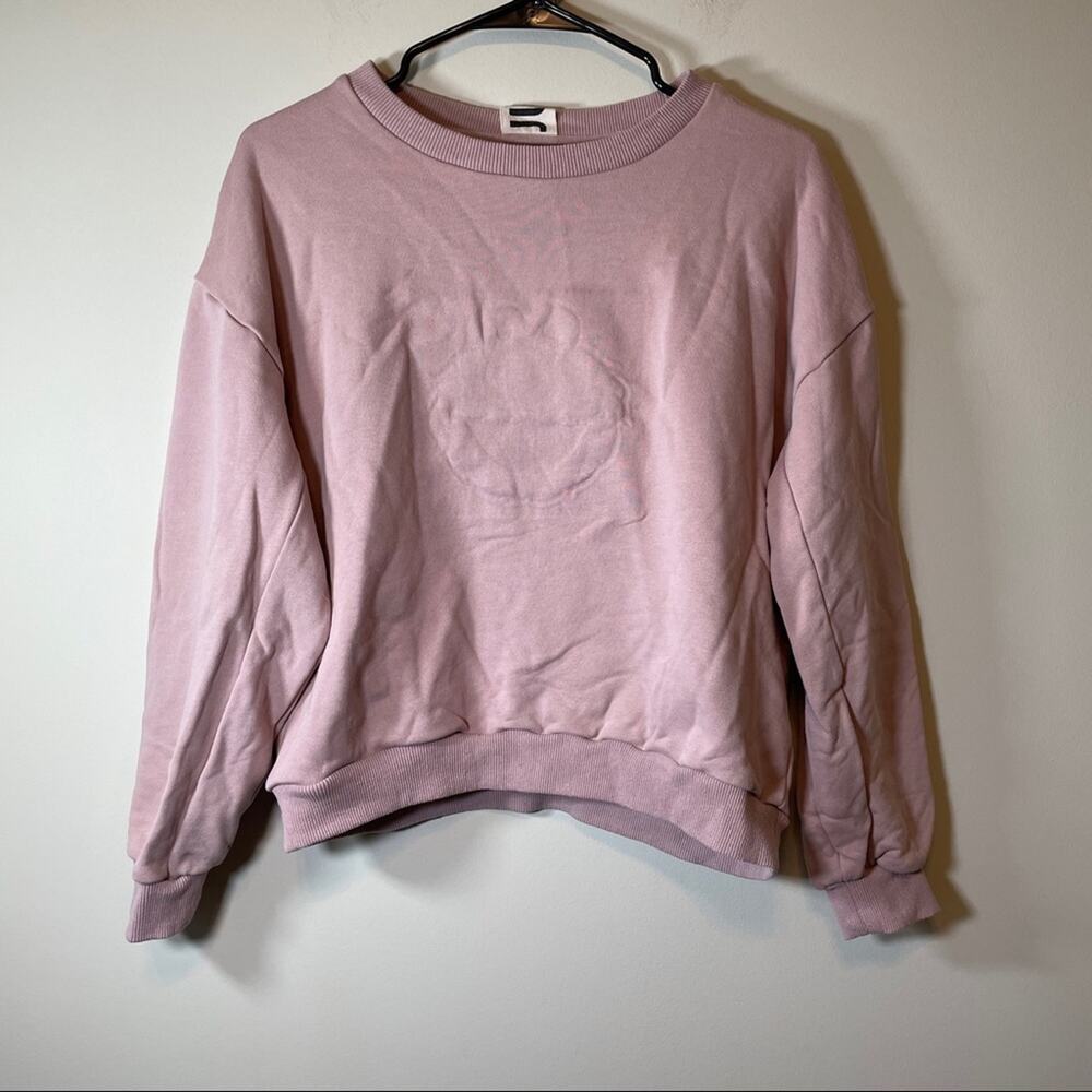 Sesame Street Blush Pink Elmo Long Sleeve Sweater Size L